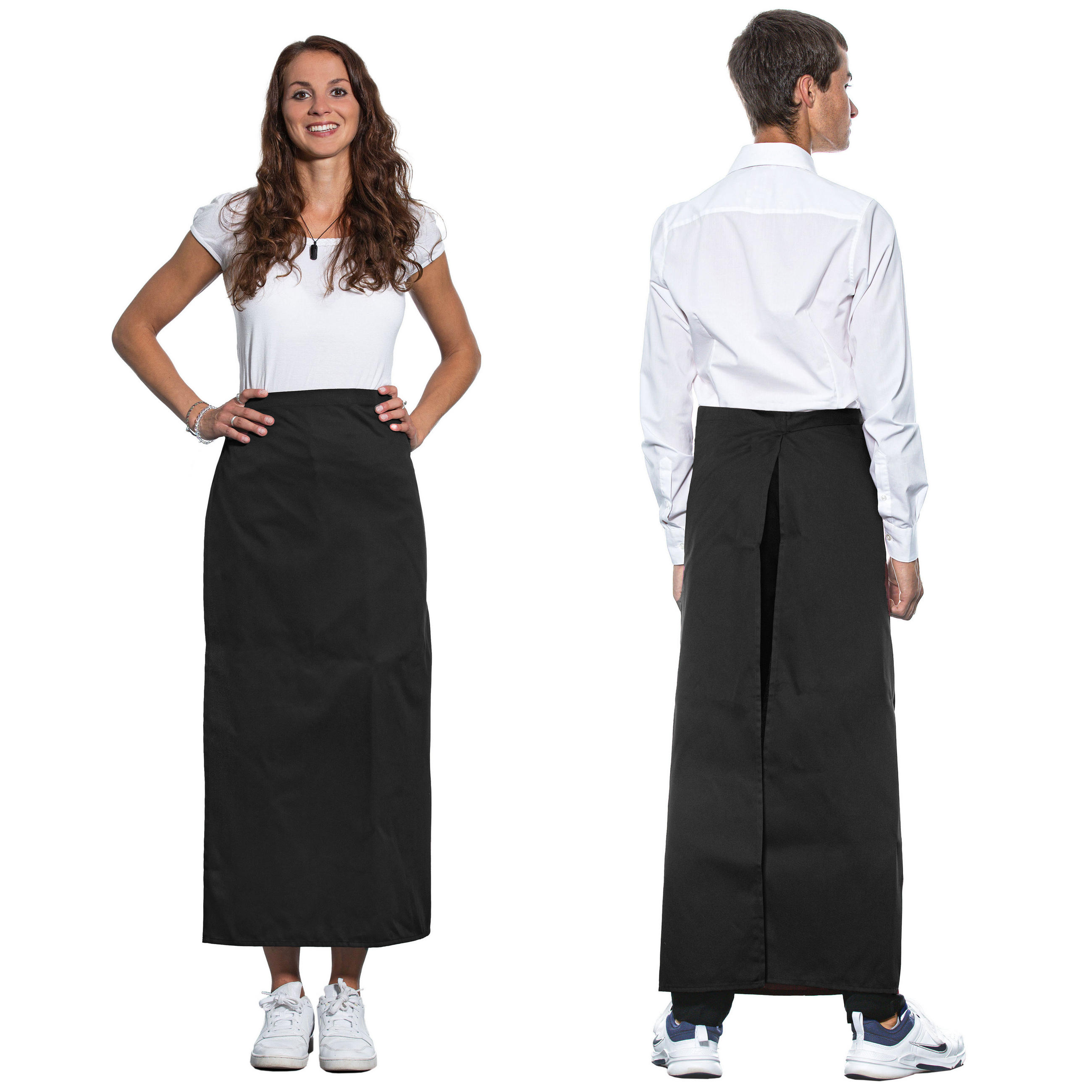 SCHÜRZE , Einheitsgröße, 65% Polyester, 35% Baumwolle, Schwarz - Schwarz, Textil (95/100cm) - Zollner