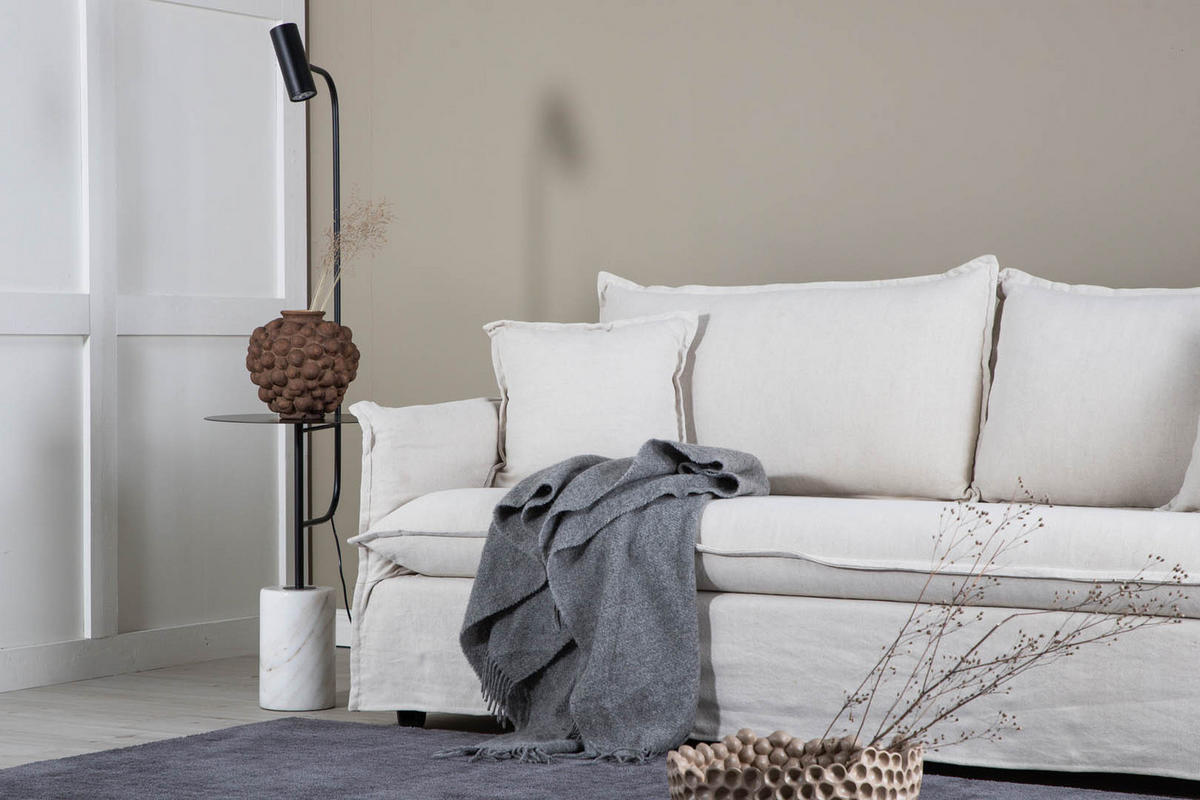 3-SITZER-SOFA beige - Beige, Textil (201/90/94cm) - ebuy24