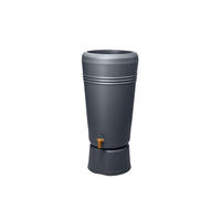 2IN1 Regentonne 120 L, graphite grey inkl. Pflanzschale und Unterstand - Grau, Kunststoff (52.5/110/59cm) - 4rain