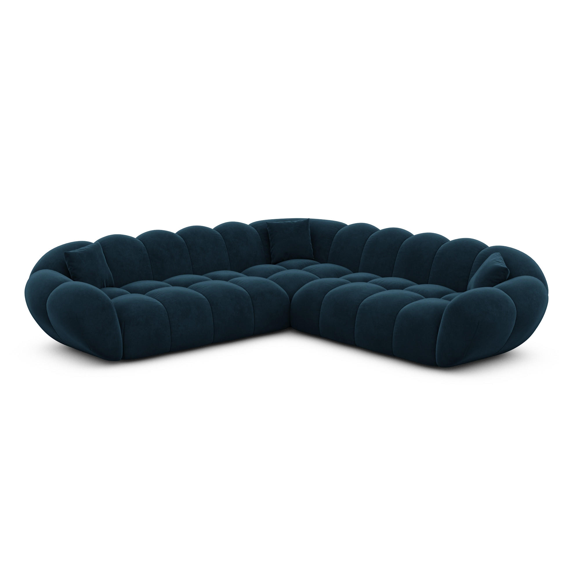 Varoyal Ecksofa Dunkelblau 258x258 cm
