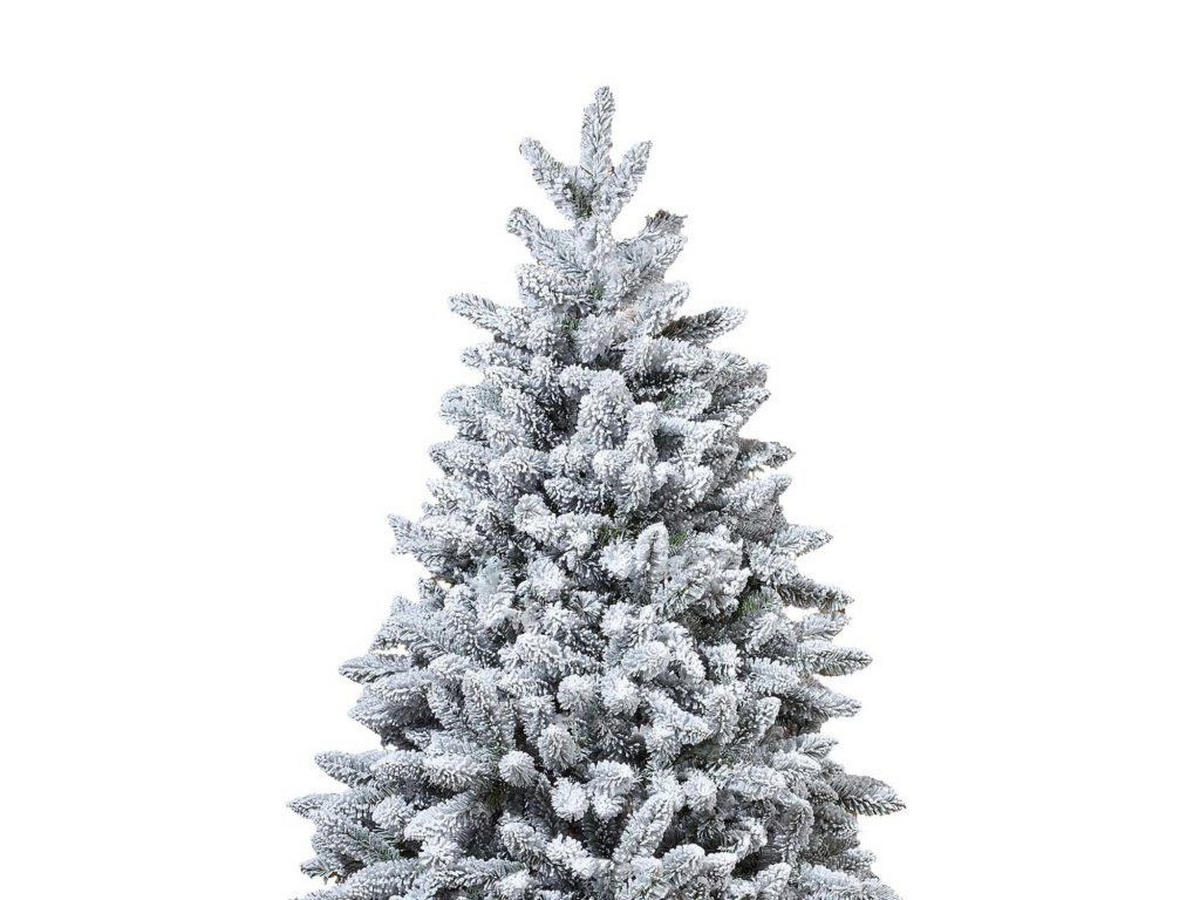 WEIHNACHTSBAUM künstlicher 150 cm, WINTERFREUDEN, mit 70-teiligem Weihnachtsbaumschmuck, inkl. Metallständer und Aufbewahrungsbox - Silberfarben/Weiß, Kunststoff/Metall (96/150cm) - LAALU