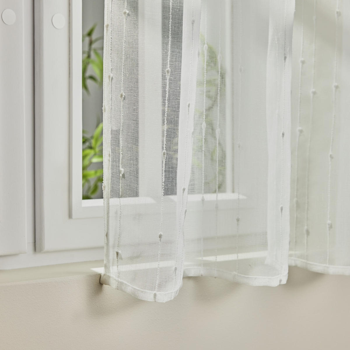 VORHANG Ravana - Weiß, Textil (140/1/160cm) - home&you