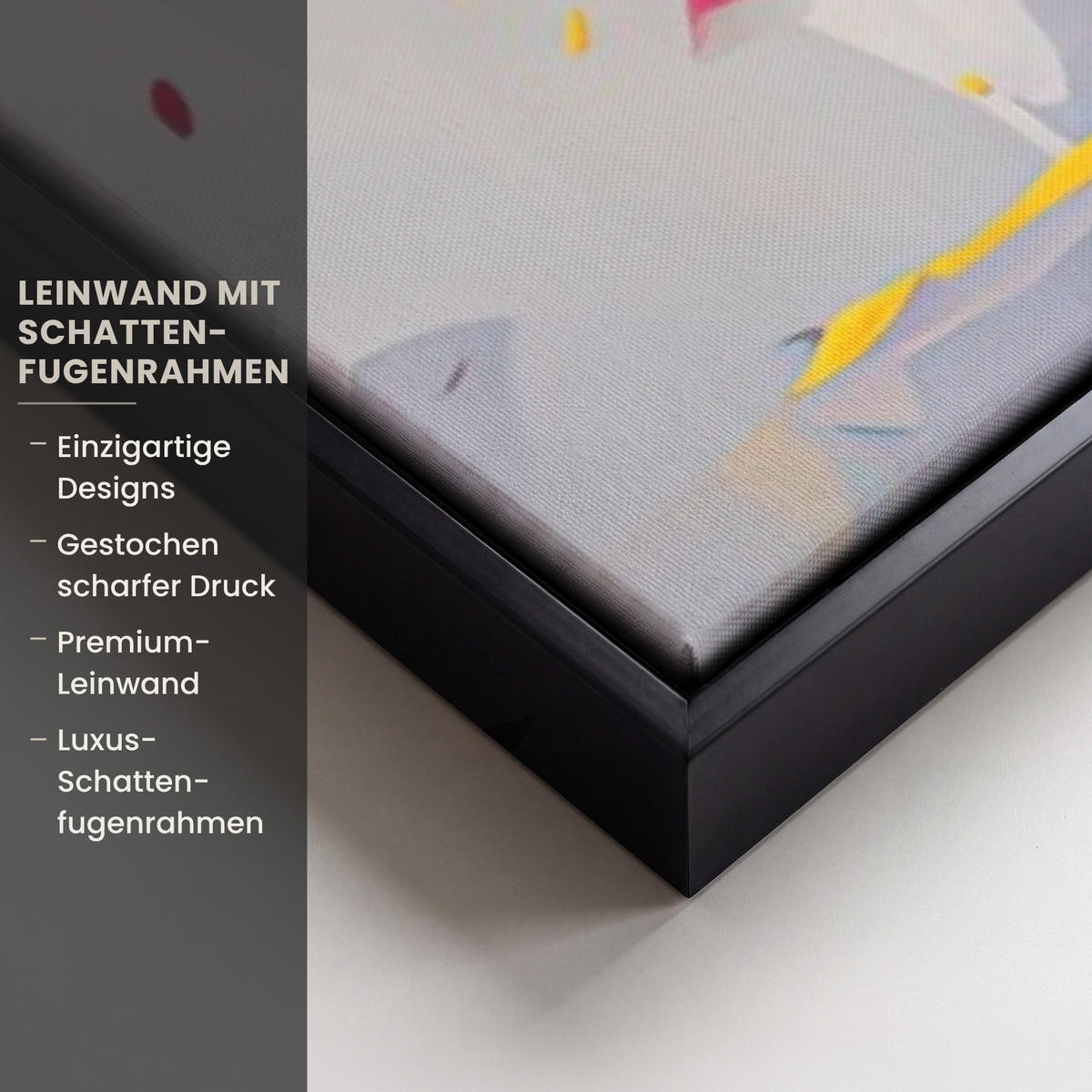 LEINWAND Bilder mit Rahmen - Aquarell - Baum - Kunst - Abstrakt - 120x80 - Multicolor, Textil (120/80cm) - MuchoWow