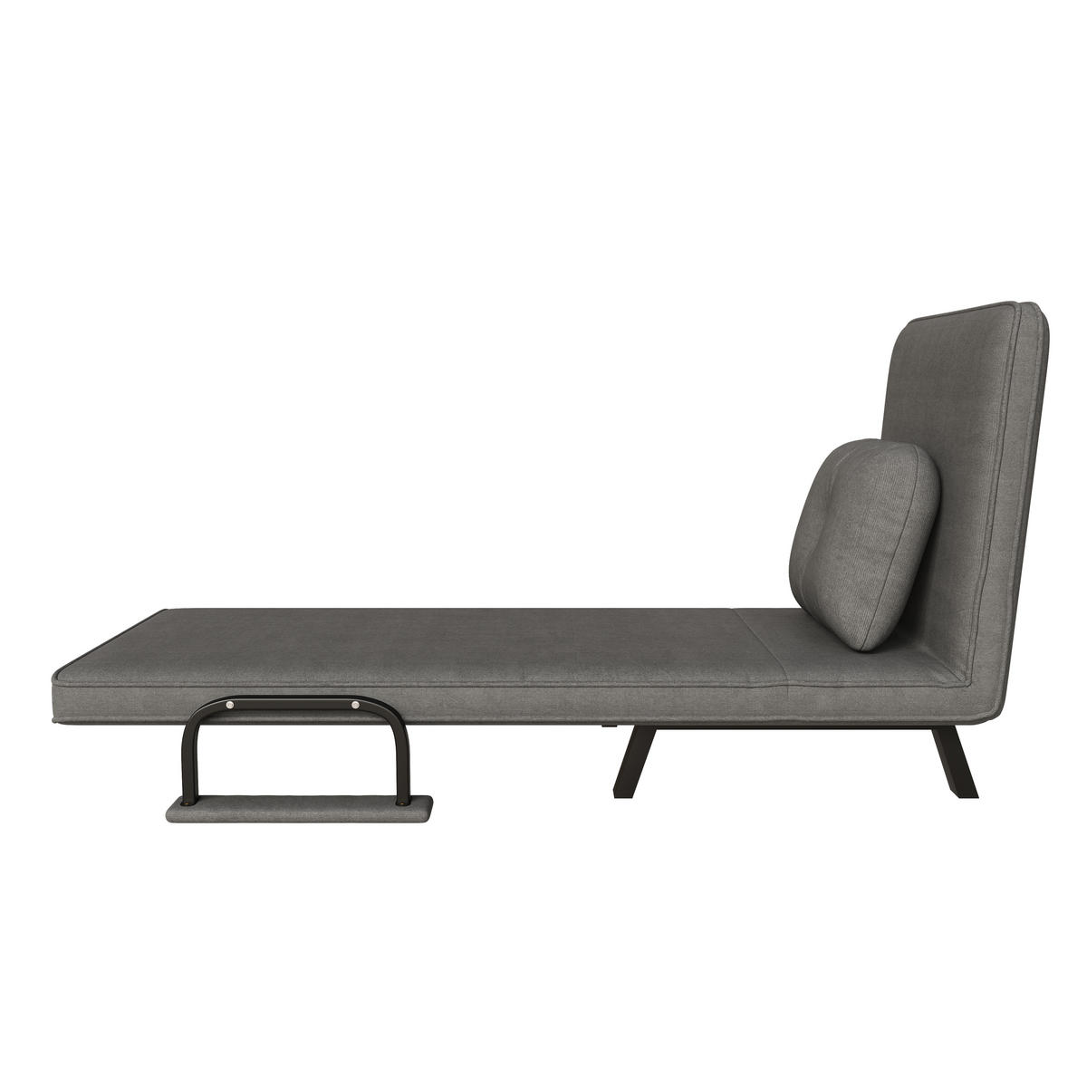 SCHLAFSESSEL 5-fach verstellbar und Liegefunktion, DE-42425, Grau - Grau, Metall (60/79/60cm) - ComfortXL