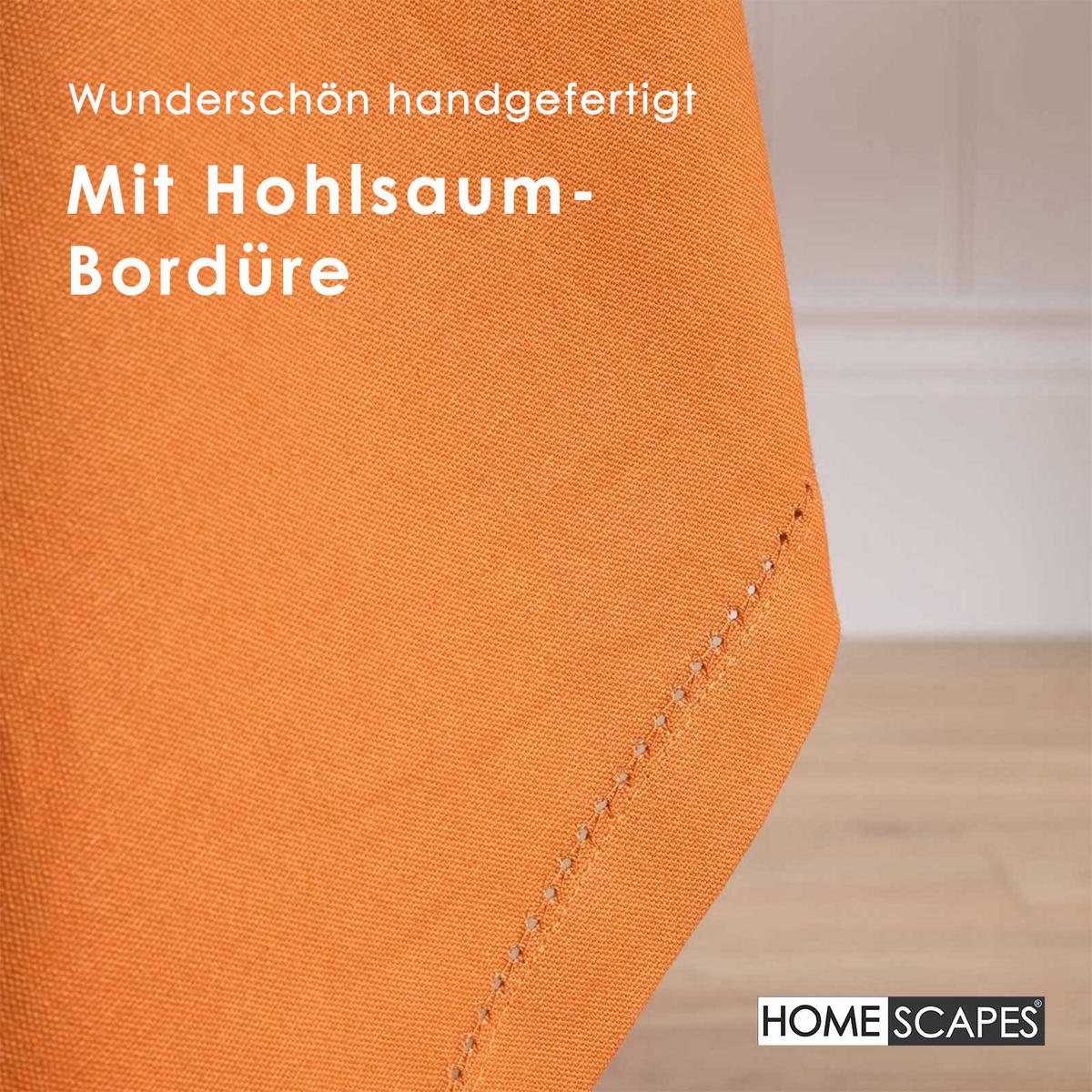TISCHDECKE terrakotta 137/178 cm, 100% Baumwolle - Terracotta, Textil (137/178cm) - Homescapes