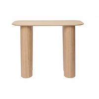 KONSOLE Helles Holz B100 cm FOLEEN - Eiche Bianco, Holz (100/40/75.7cm) - Miliboo
