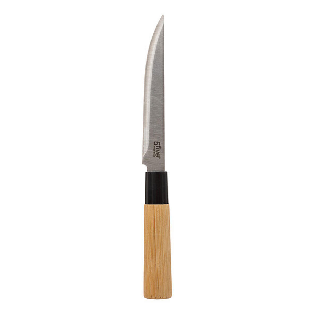 SCHNEIDEBRETT Set Black Bamboo mit 3 Messern, Bambus, Edelstahl, Braun, 35 x 25 cm - Braun, Holz (26.5/40.2cm) - 5five Simply Smart