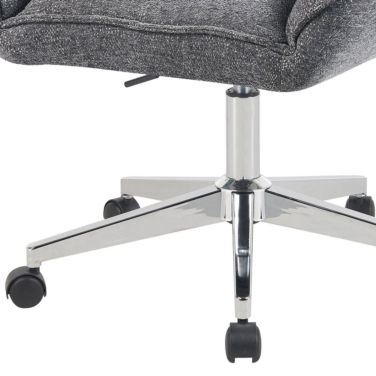 BÜROSTUHL Mika-Megan - Chromfarben/Grau, Textil/Metall (60/85/68cm) - DUBI Möbel