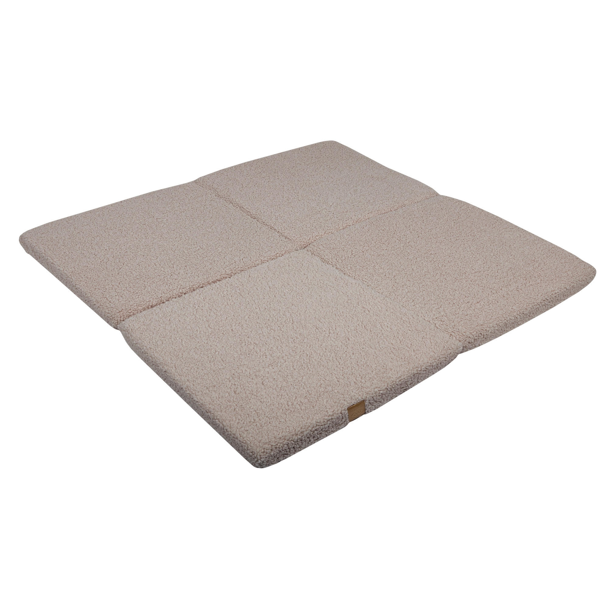 SPIELMATTE für Kinder, Quadrat, Bearly, Hellgrau - Hellgrau, Textil (120/120cm) - MeowBaby