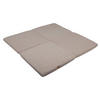 SPIELMATTE für Kinder, Quadrat, Bearly, Hellgrau - Hellgrau, Textil (120/120cm) - MeowBaby