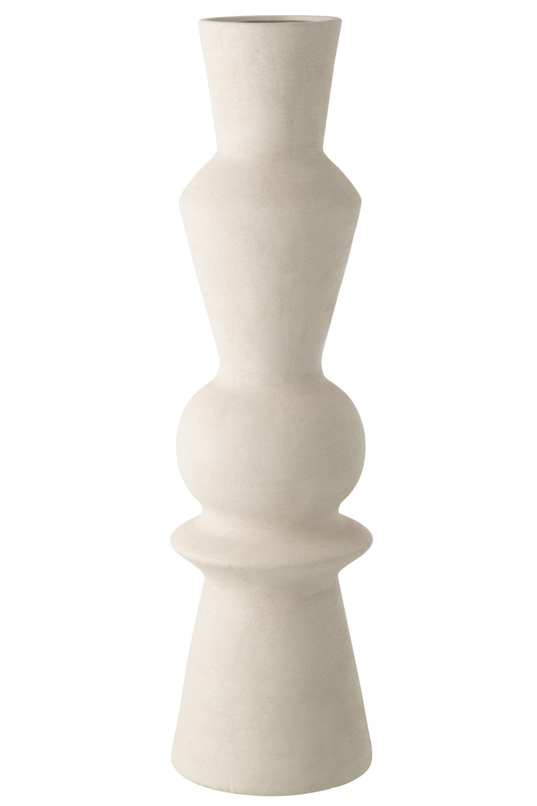 VASE BONNY Weiß - Weiß, Keramik (72cm) - J-Line