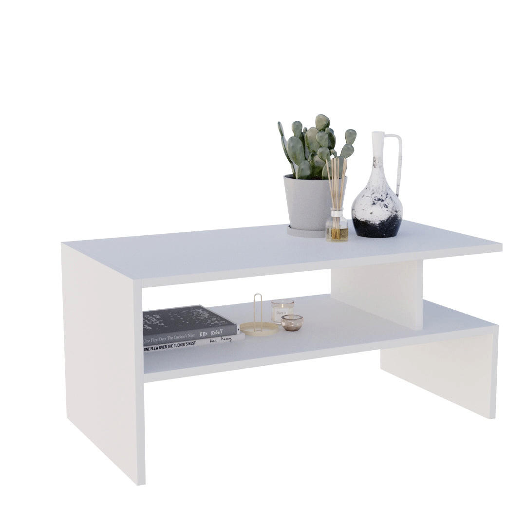 COUCHTISCH JULA 93 - Weiß, Holz (50/93/45cm) - Mat-Haus