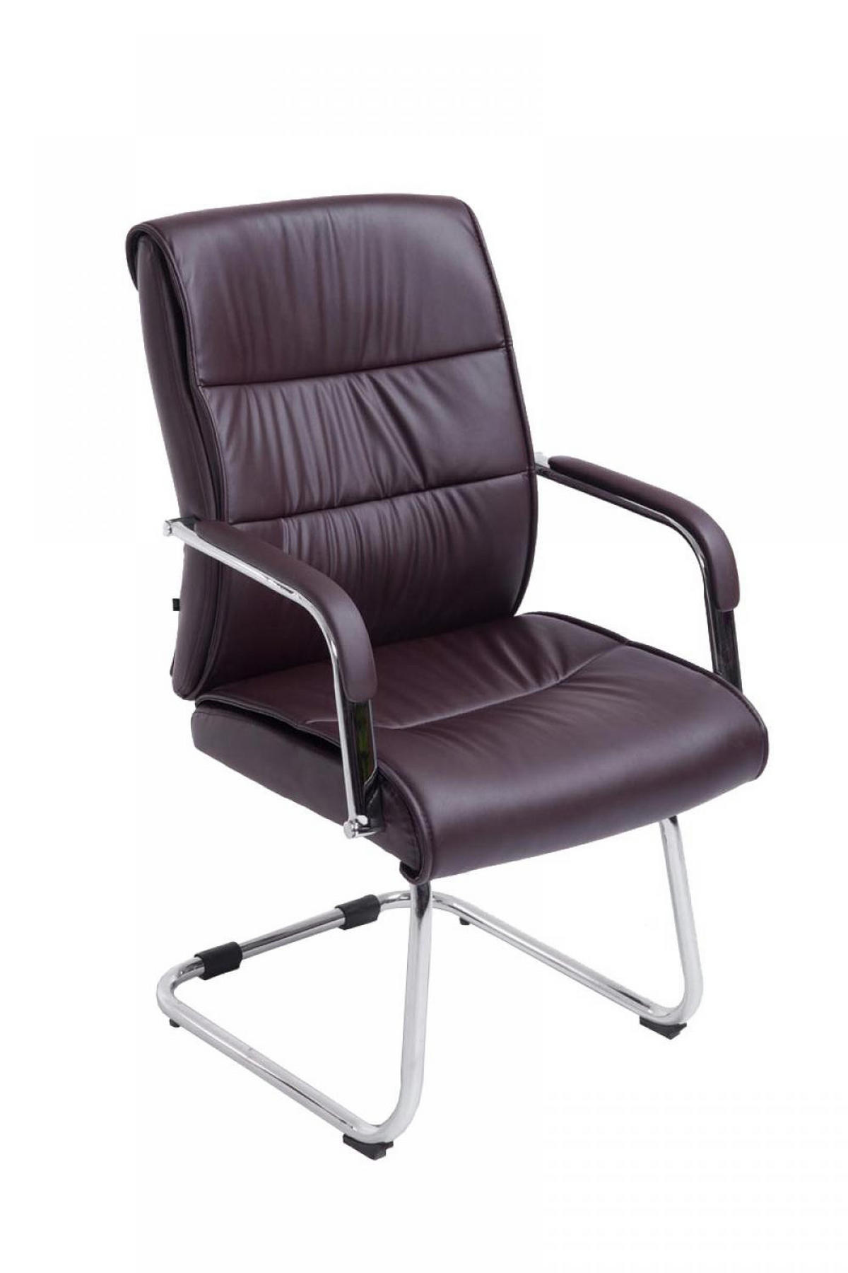 SCHWINGSTUHL Lederlook braun - Chromfarben/Braun, Textil/Metall (58/100/66cm) - CLP