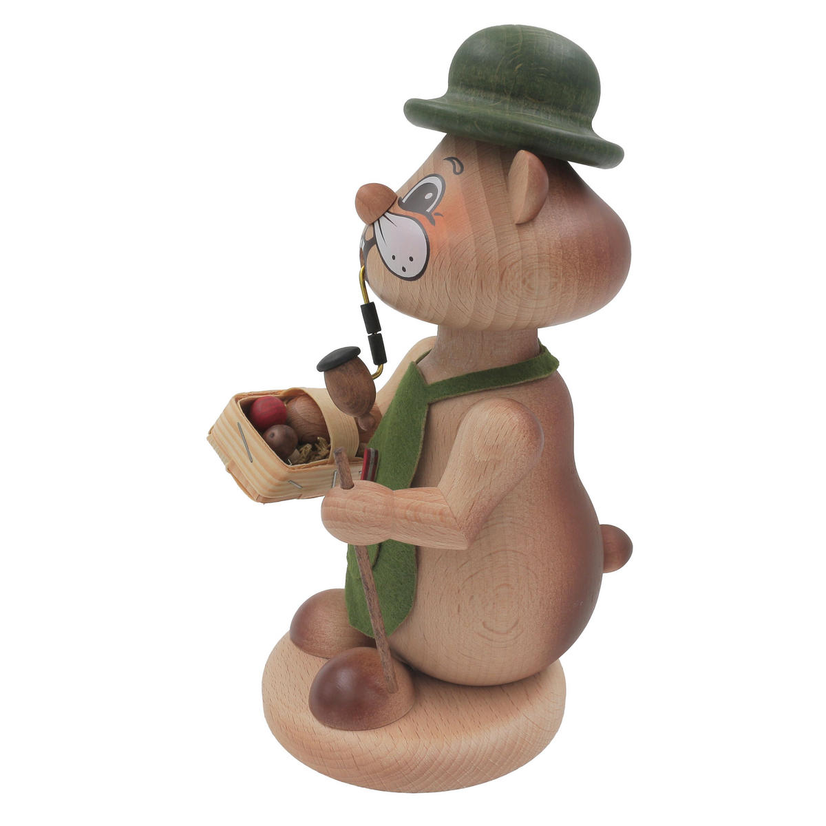 RAUCHFIGUR Hamster Pilzsammler 18 cm - Multicolor, Metall (12/18/0.1cm)