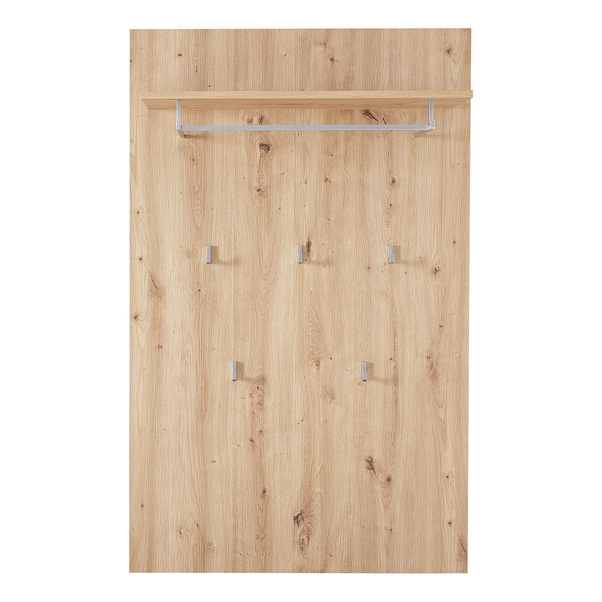 GARDEROBENPANEEL - Eiche Artisan Dekor - Braun, Holzwerkstoff/Metall (84/135/27cm) - home24