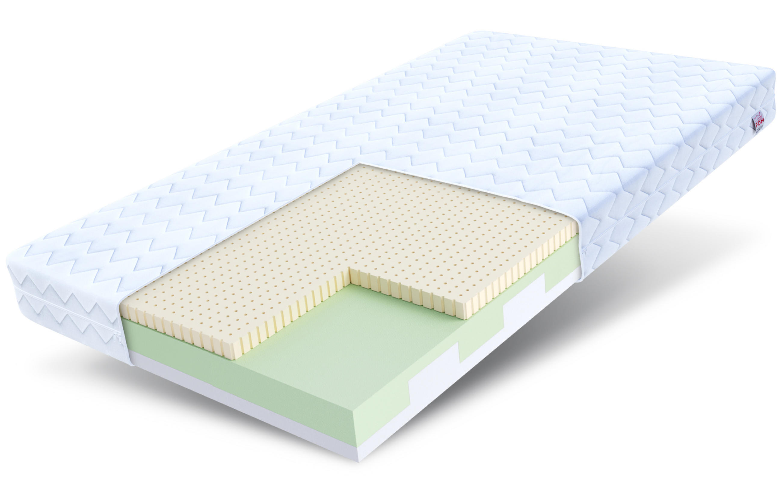 KALTSCHAUMMATRATZE Corato - Weiß, Textil (80/160cm) - FDM