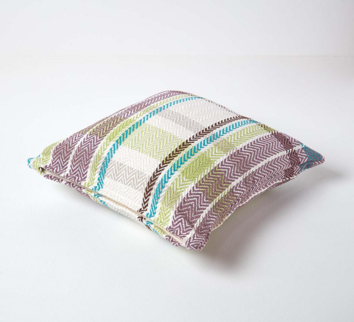 KISSENHÜLLE Falun Schottenmuster 45/45 cm - Grün, Textil (45/45cm) - Homescapes