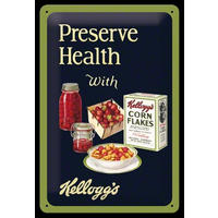 BLECHSCHILD 20/30 cm Preserve Health with Kellogg's - Multicolor, Metall (20/30/0.2cm) - Nostalgic-Art