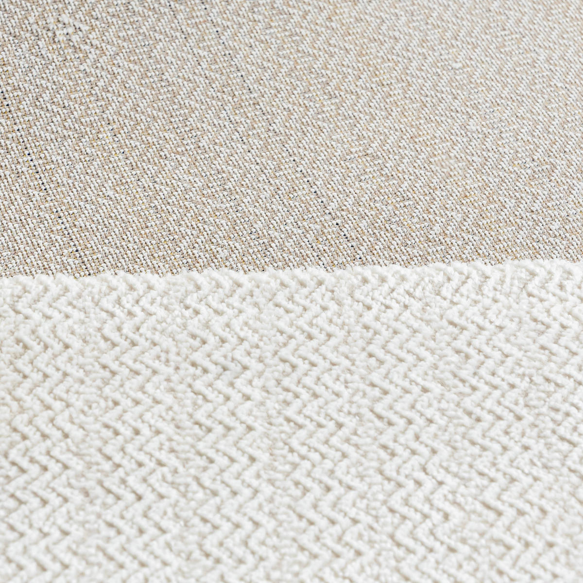 TEPPICH Weiß Modern Geometrisch - Rechteckig Minimalistisch - 250 x 350 cm - Creme/Weiß, Textil (250/350cm) - Mazovia