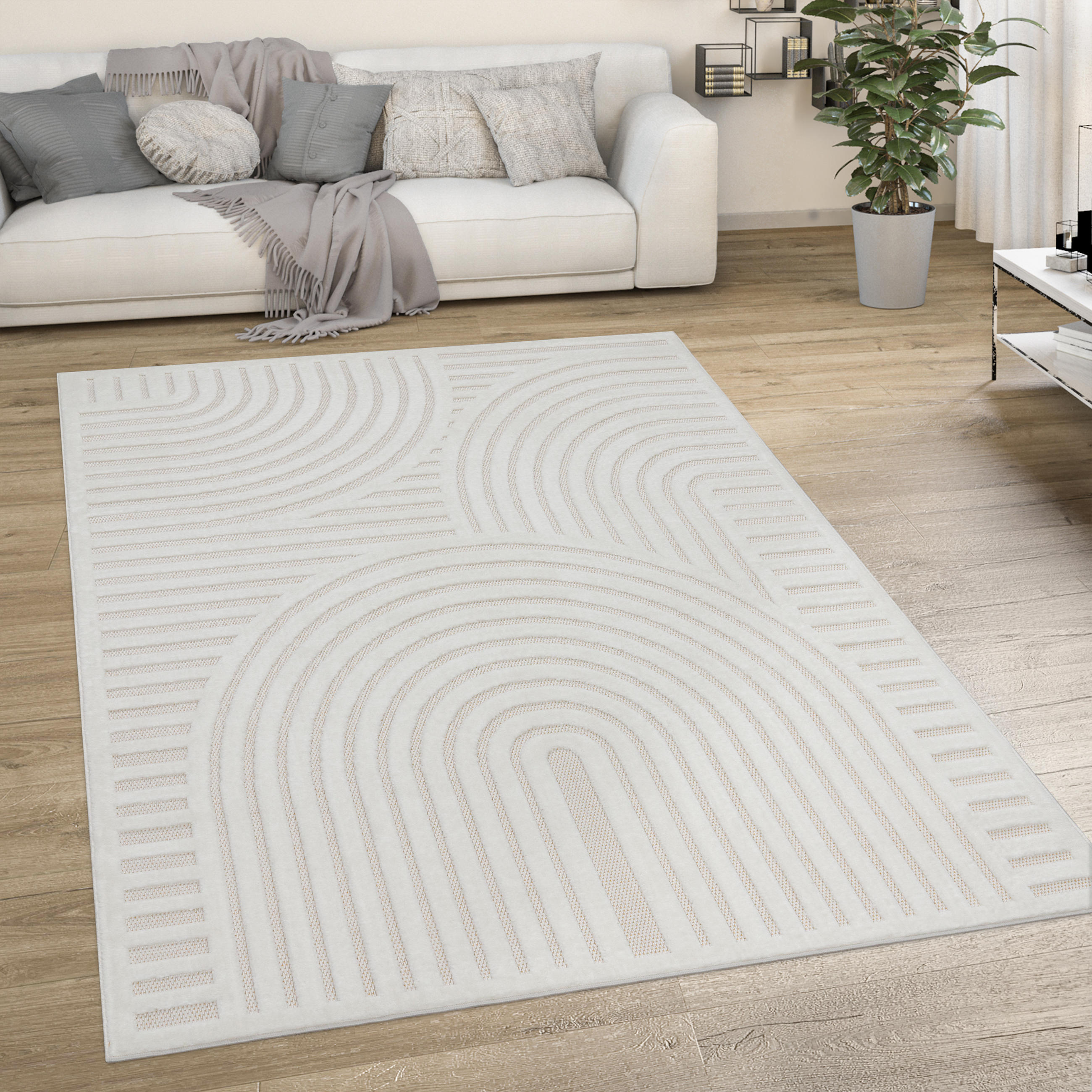 OUTDOORTEPPICH 140/200 cm Livorno 674 - Creme, Textil (140/200cm) - Paco Home
