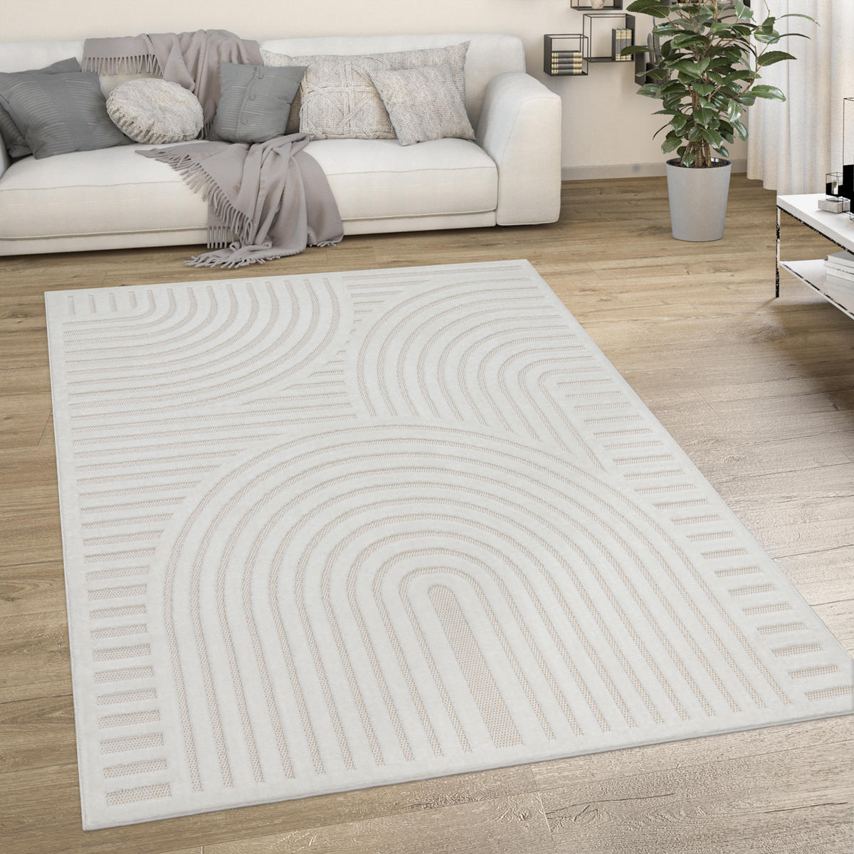 OUTDOORTEPPICH 200/280 cm Livorno 674 - Creme, Textil (200/280cm) - Paco Home