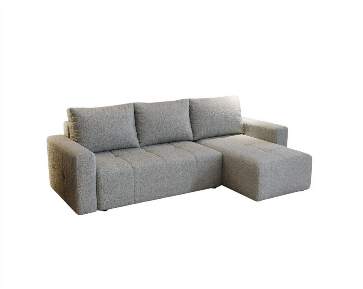 ECKSOFA Noha In Now Or Never - Grau, Holzwerkstoff/Textil (231/142cm) - Fun Möbel
