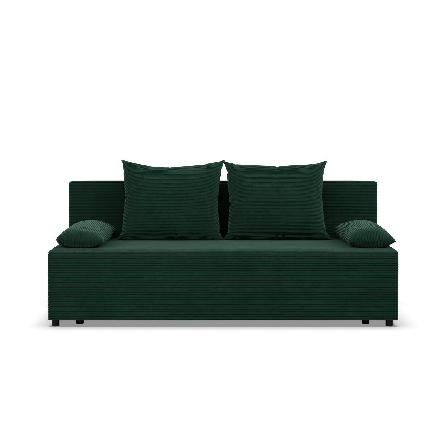 SOFA 3-SITZER MIT SCHLAFFUNKTION FERMO Dunkelgrün - Dunkelgrün, Textil (92/95/191cm) - Mebligo