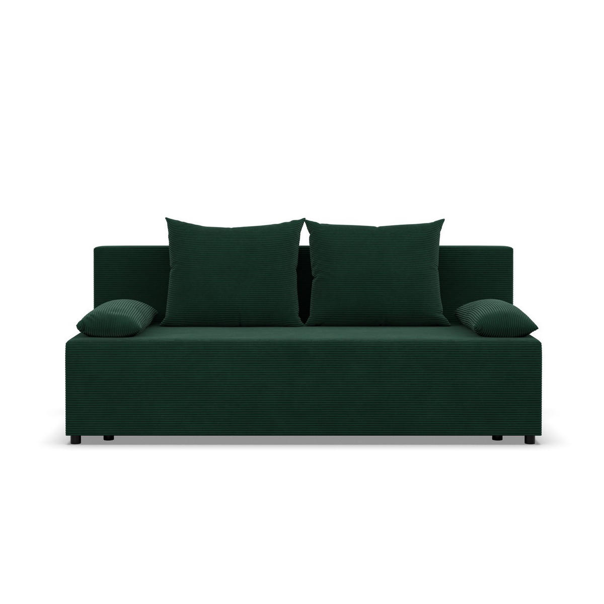 SOFA 3-SITZER MIT SCHLAFFUNKTION FERMO Dunkelgrün - Dunkelgrün, Textil (92/95/191cm) - Mebligo