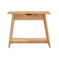KONSOLE Massiv Akazienholz B90 cm FRANKLIN - Hellbraun, Holz (90/30/76cm) - Miliboo