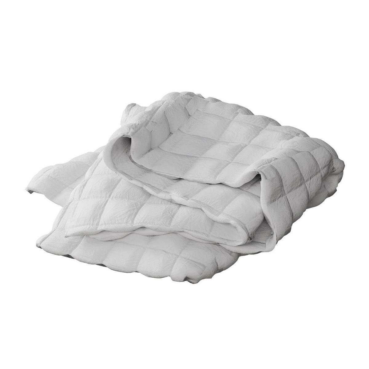 GEWICHTSDECKE Anti Stress Bettdecke 135x200 cm 9 kg - Weiß, Textil (135/200cm) - Juskys