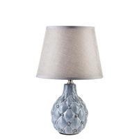 STOLNÍ LAMPA, keramika, modrá - modrá, keramika (10.5/10.5/30cm) - Mondex