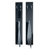 GARDEROBENPANEEL Wandpaneel Schwarz matt - Schwarz, Holzwerkstoff (24/140/2cm) - Vladon