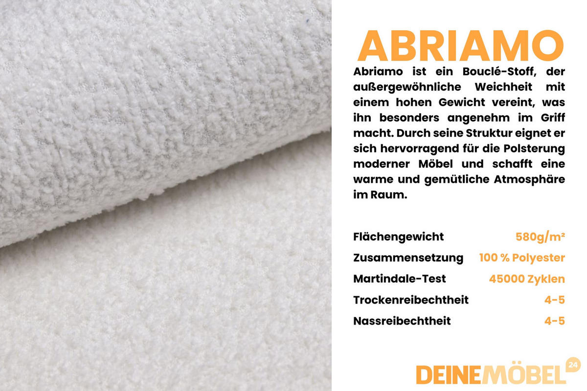 BOXBETT CLOUD 100/200 in Boucle Weiß H3 - Weiß, Holz/Holzwerkstoff (100/200cm) - Deine Möbel 24