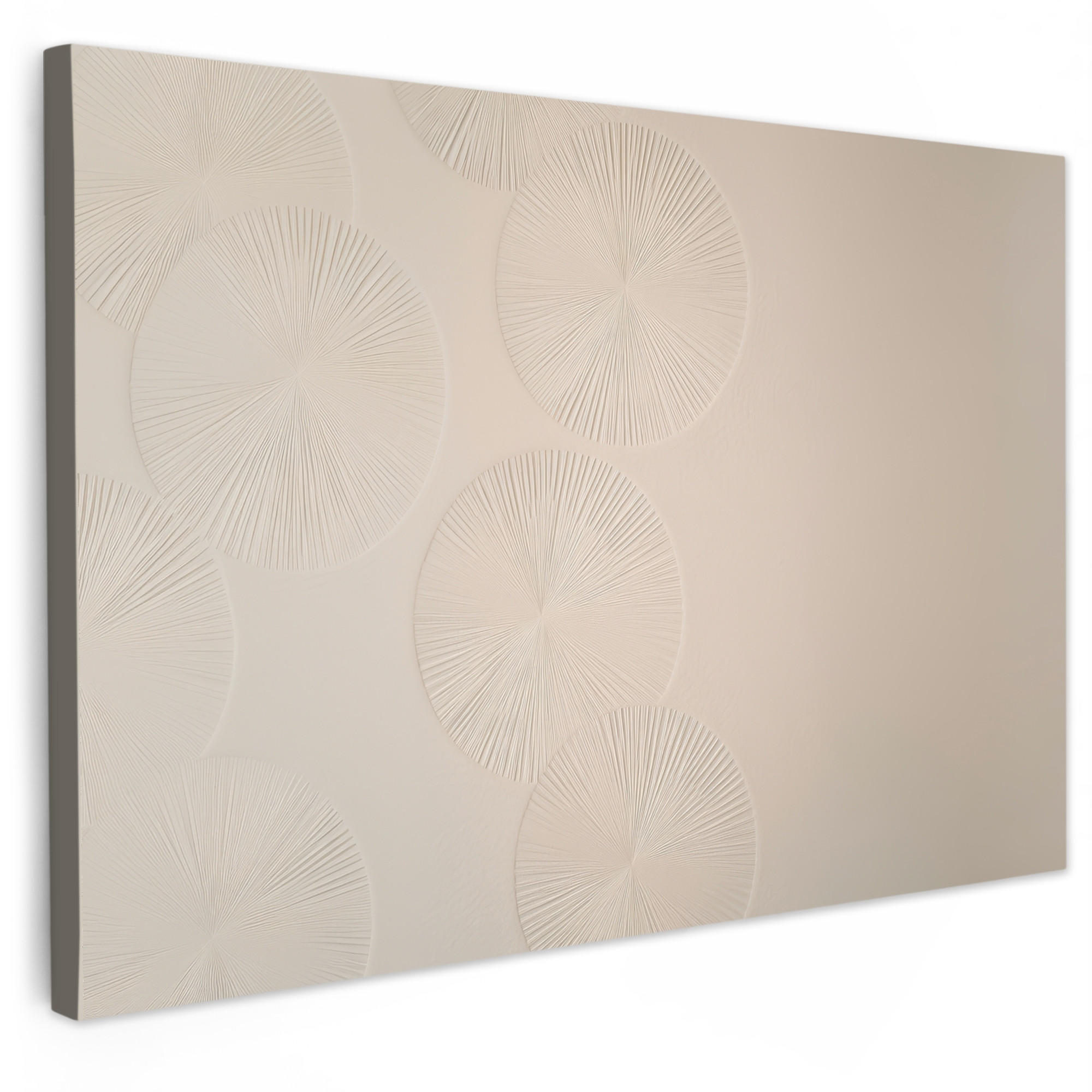 LEINWANDBILD Japandi - Beige - Modern XXL 150x100 cm - Ecru, Textil (150/100cm) - MuchoWow