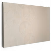 LEINWANDBILD Japandi - Beige - Modern XXL 150x100 cm - Ecru, Textil (150/100cm) - MuchoWow