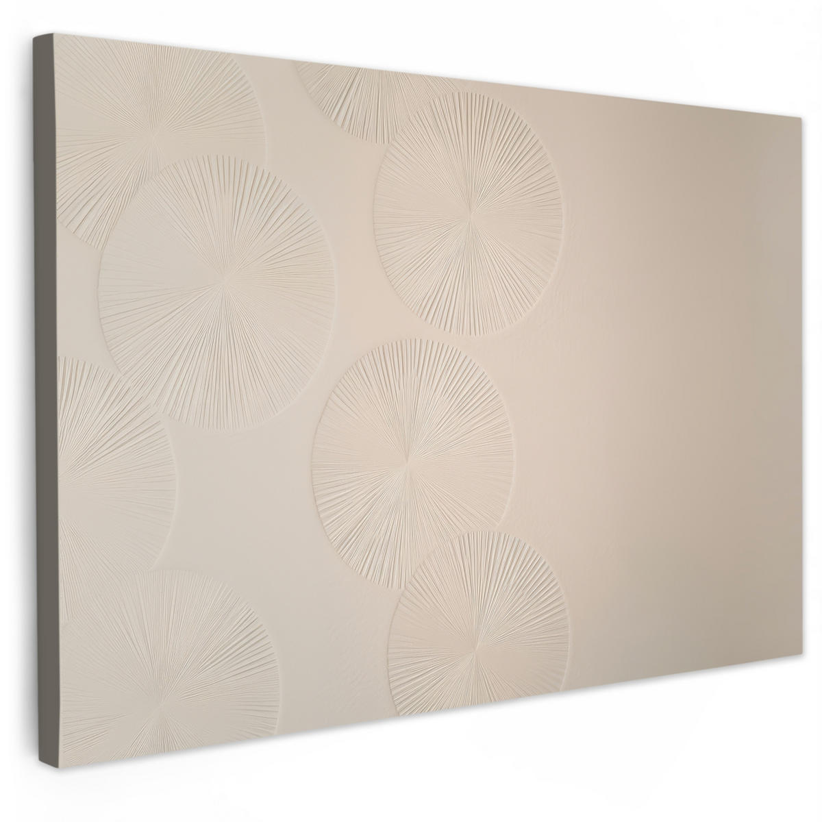 LEINWANDBILD Japandi - Beige - Modern XXL 150x100 cm - Ecru, Textil (150/100cm) - MuchoWow