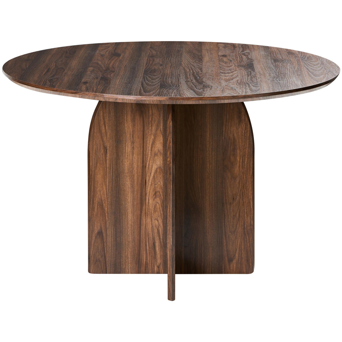 ESSTISCH Braun Yarra - Dunkelbraun, Holzwerkstoff (120/120/76cm) - Beliani
