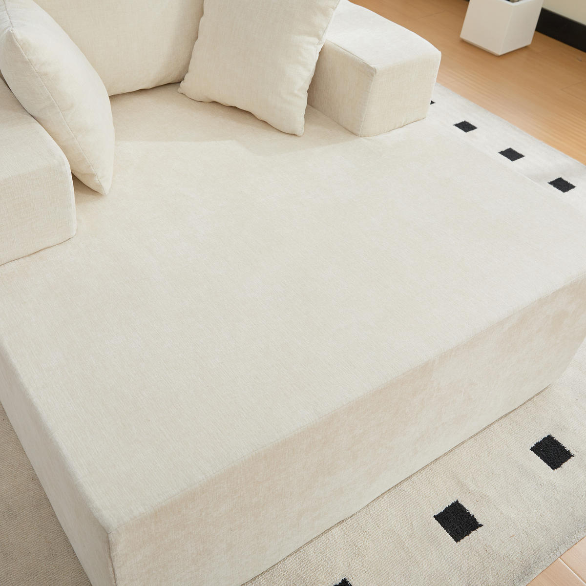 XXL-SESSEL DE-35160 mit 30D Schaumstoff Beige - Beige, Textil (113/78.5/140cm) - ComfortXL