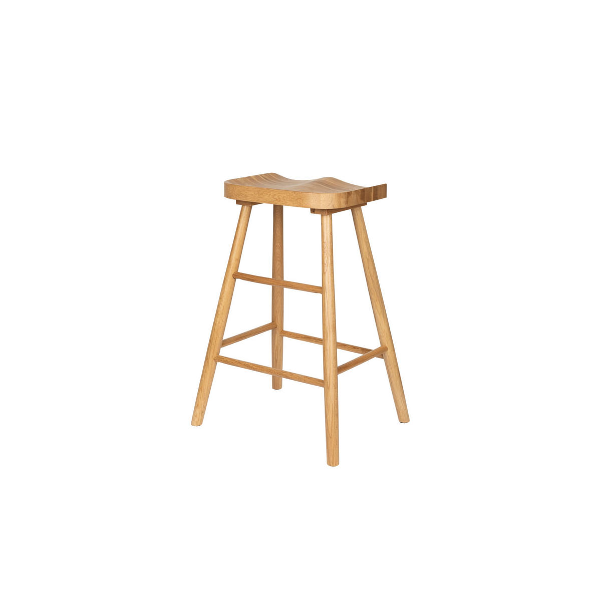 BARTRESENHOCKER aus Holz, H65,5 cm - Vander - color_light_wood - Eschefarben, Holz (50/64/39cm) - Drawer