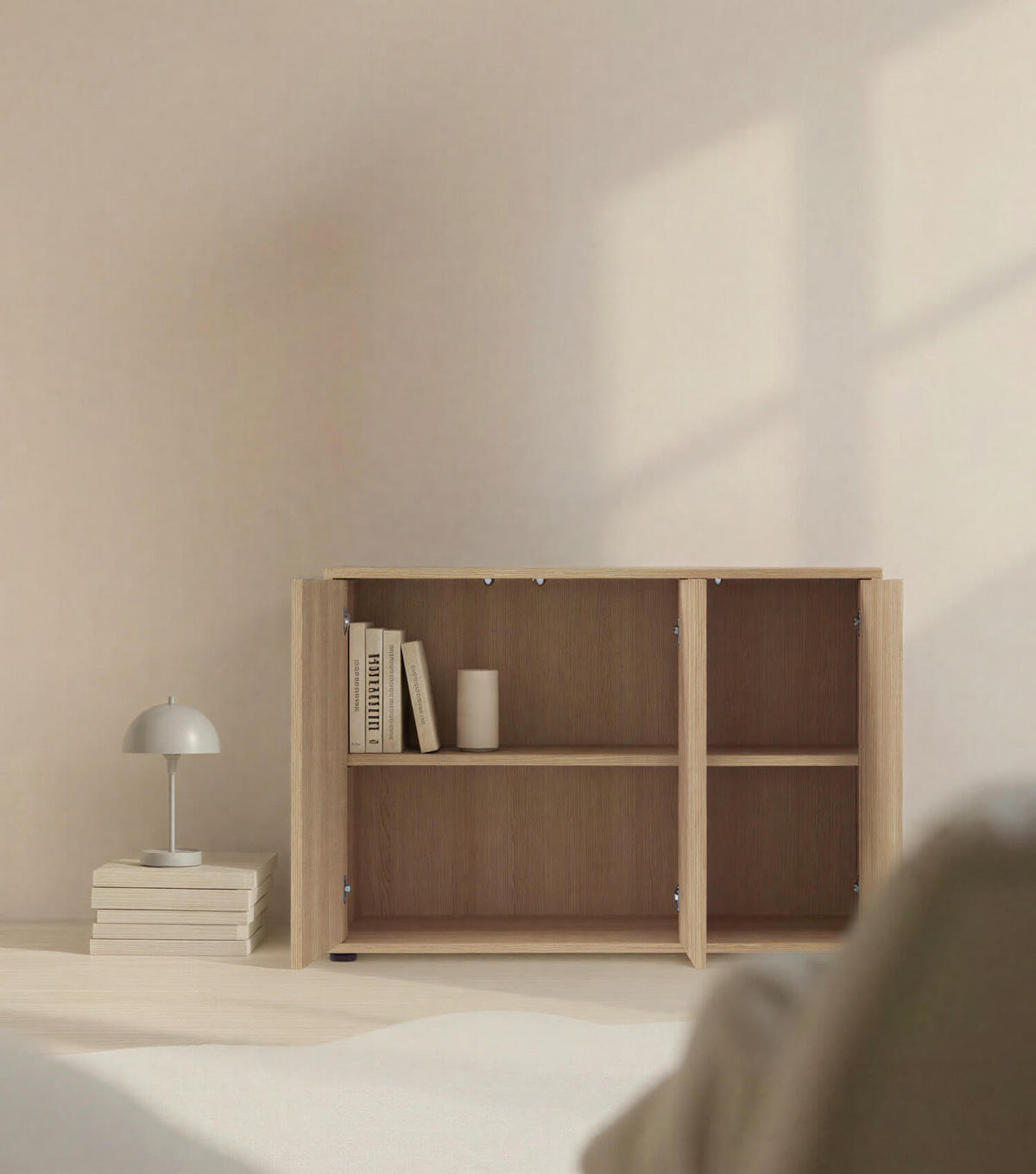 SIDEBOARD Die Horizontale - Braun, Holzwerkstoff (103/73/36cm) - Mokebo