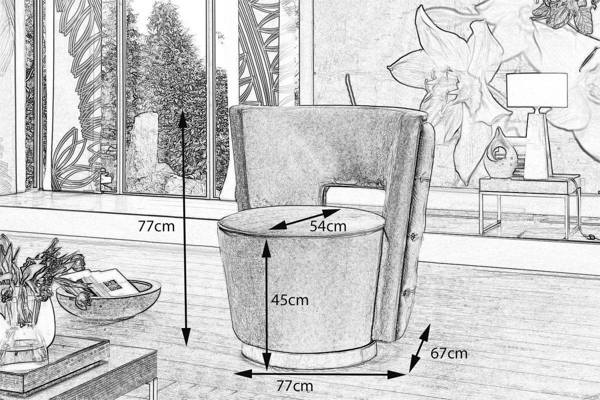 SESSEL SENSO Grün Webstoff - Silberfarben/Grün, Textil (77/77/67cm) - KAWOLA