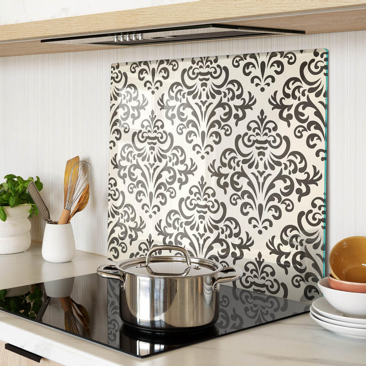 GLASPLATTE 60x52 cm Dekorationen - Braun, Glas (60/0.4/52cm) - TULUP