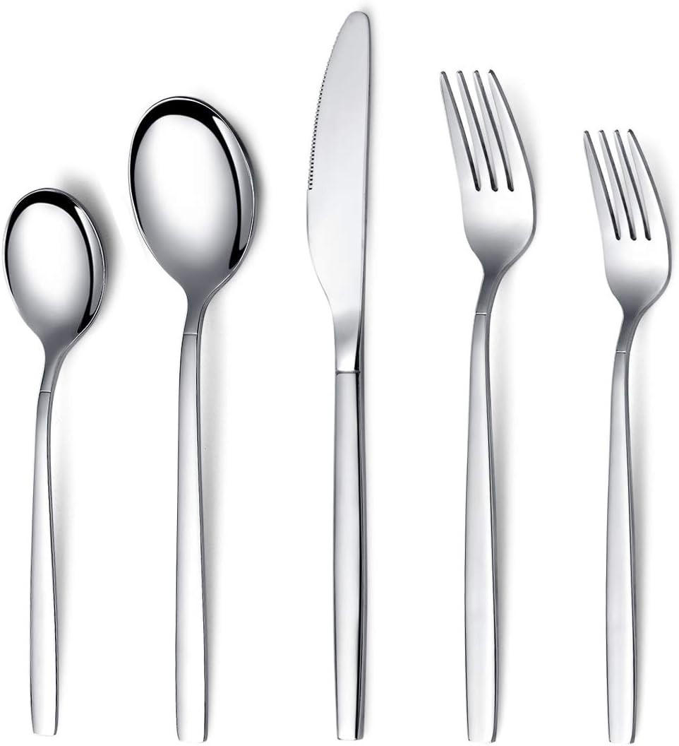 BESTECK Set 30-Teilig Edelstahl Besteckset für 6 Personen - Silberfarben, Metall