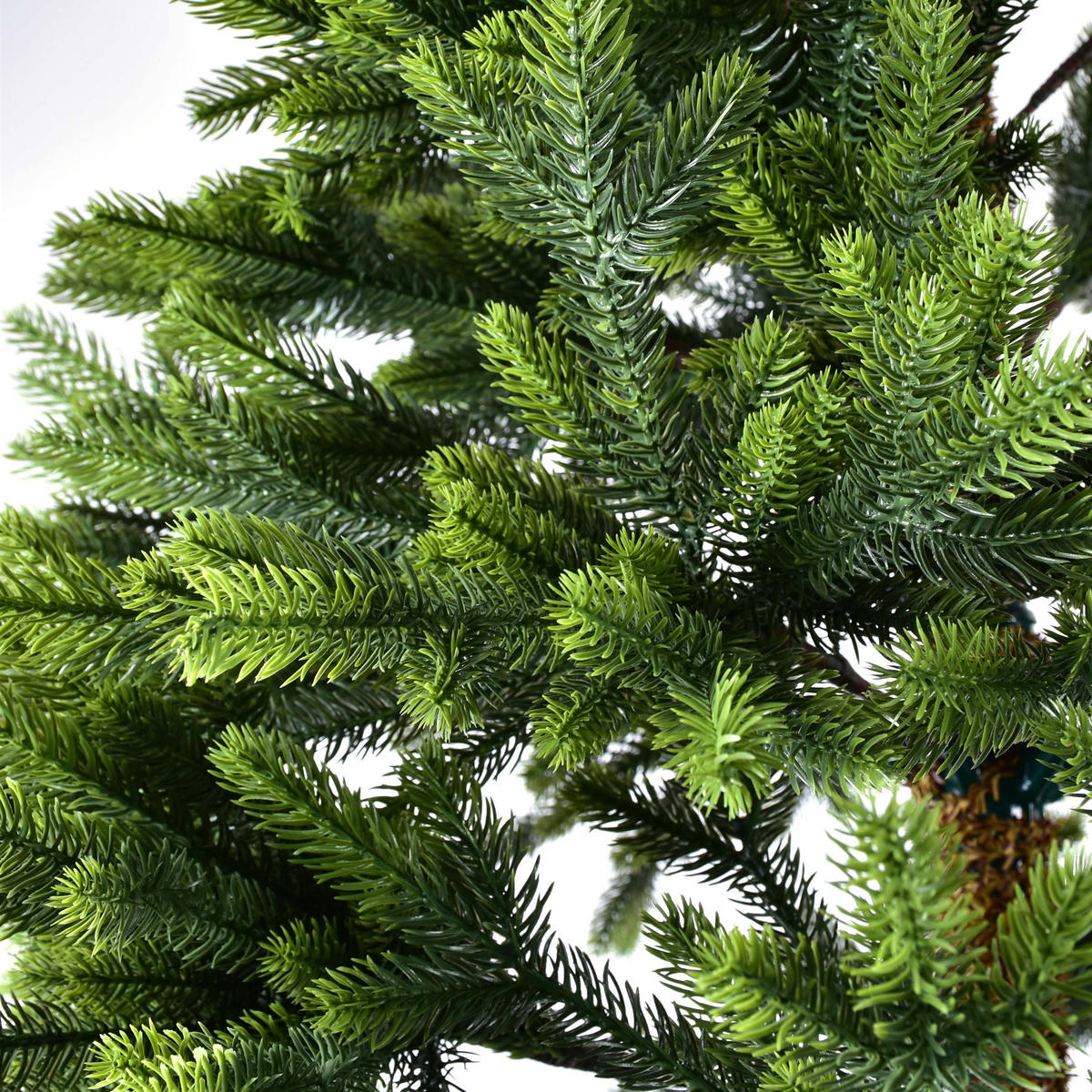 WEIHNACHTSBAUM Santa Lila Grün 210/130/210 cm Kunstoff - Grün, Kunststoff (210cm) - Mondex