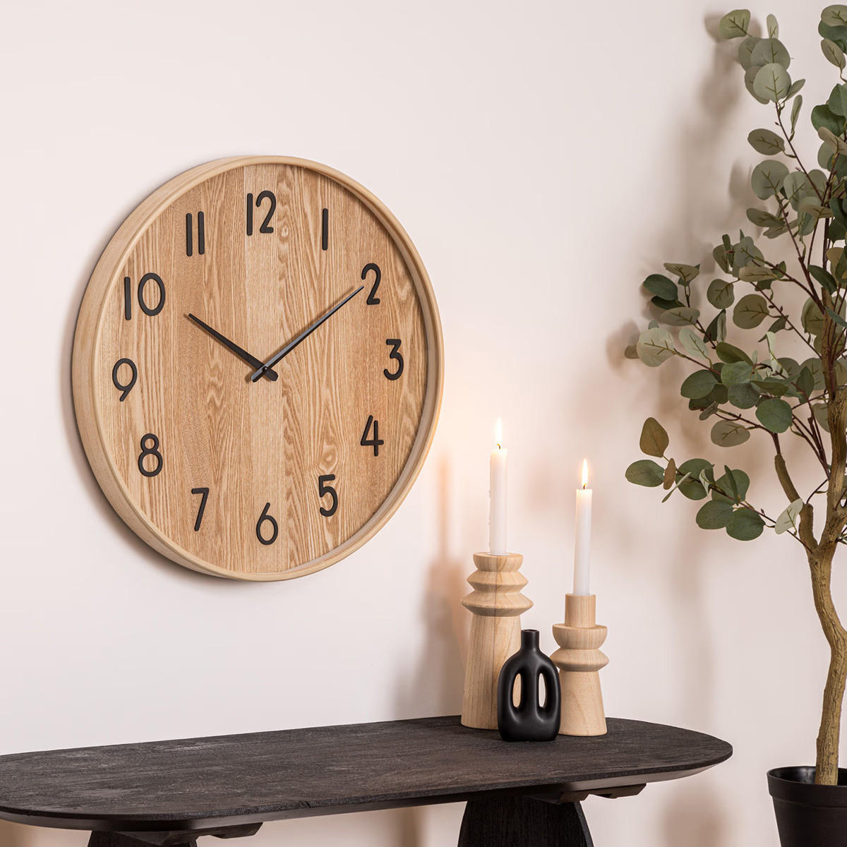 VASEN Keramik Dreams 2er-Set - Schwarz, Keramik (20cm) - Atmosphera Createur d´interieur