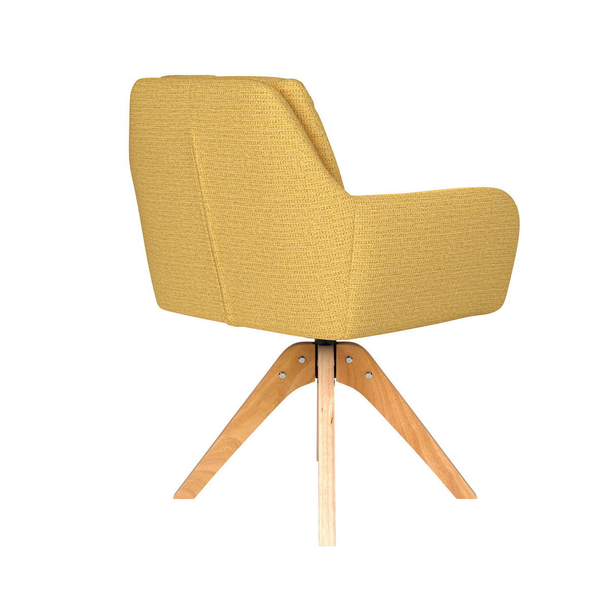 ESSZIMMERSTUHL Pete - Gelb - 62/63/85 cm - Gelb, Textil (63/85/62cm)