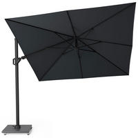 AMPELSCHIRM quadratisch 3 x 3 m Challenger T² Premium 360° kippbar schwarz - Schwarz, Metall (300/300cm) - Platinum
