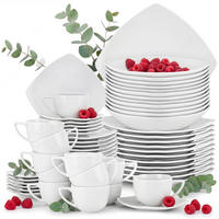 KOMBISERVICE CARLINA 12-Personen 60-tlg - Weiß, Keramik (25.5/2/25.5cm) - KONSIMO®