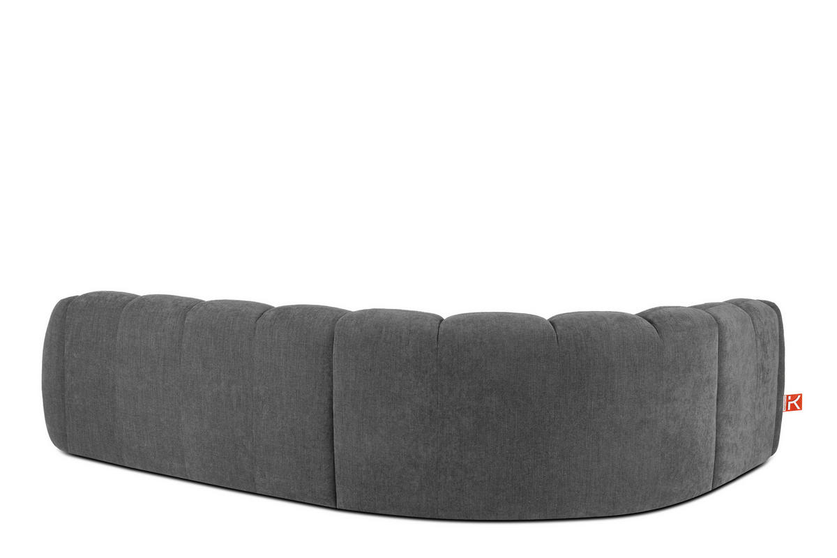 ECKSOFA LINKS FLAVA, Aschgrau - Grau, Holz/Holzwerkstoff (310/230cm) - KONSIMO®