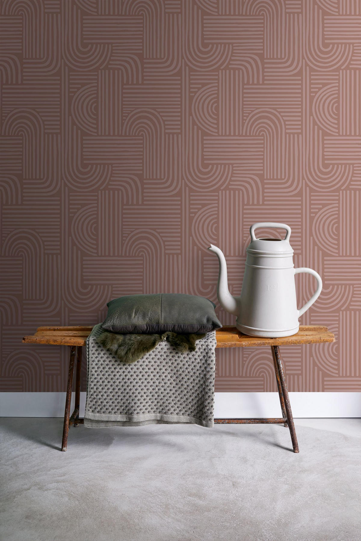TAPETE 3D-Muster 50 x 900 cm - Braun, Papier (50/900cm) - ESTAhome